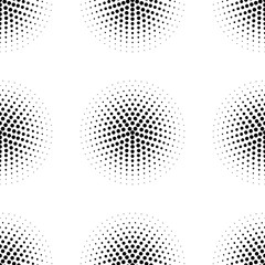 Seamless vector pattern with dotted circles