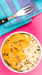 Chicken And Mushroom Stroganoff With Rice