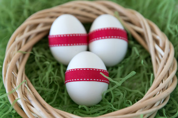 Perfect handmade easter eggs, easter decoration