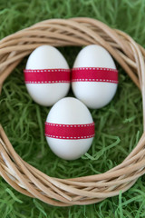 Perfect handmade easter eggs, easter decoration