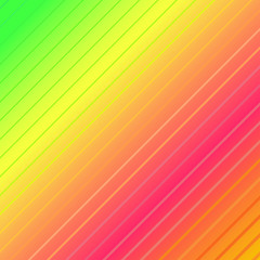 Color gradient background. Soft colors background with lines. Colorful abstract halftone background. Green, yellow, pink, orange bright colors. Vector illustration AI10