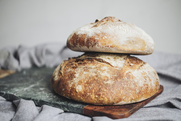 Baked Bread on Table