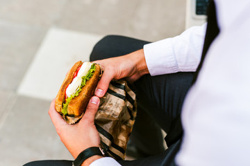 Sandwich for breakfast