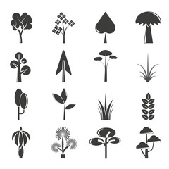 tree icons set