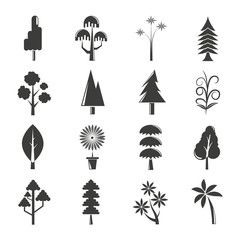 tree icons set