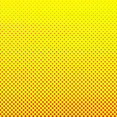 Halftone gradient pattern vertical vector illustration. Red yellow dotted halftone texture. Pop Art Yellow red halftone Background. Background of Art. AI10