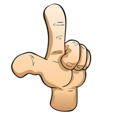 counting two with the fingers German style