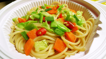 Simple and convenient food, instant noodles, China is called instant noodles, Japan is called instant noodles, direct brewing can be eaten