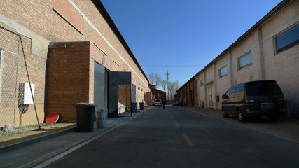 Beijing, China, Studio Shooting Base, is a film factory of an old factory building reconstruction