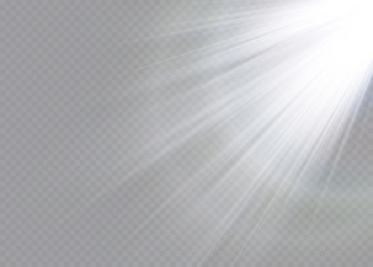 Vector transparent sunlight special lens flare light effect