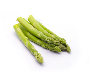 Green asparagus ,fresh asparagus isolate on white background
