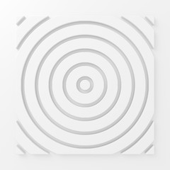 Abstract paper circle 3d-render background.