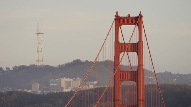 Sutro Tower and a pillar