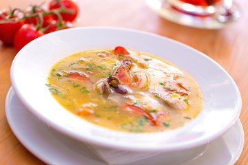 Soup with Seafood
