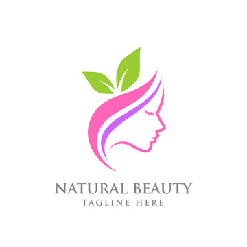 Natural Beauty Logo Template. Salon Vector Logo