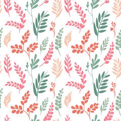 Vector floral seamless pattern.