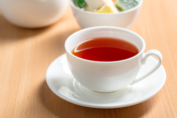 morning tea on the table