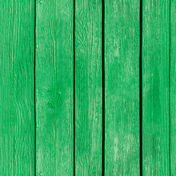 Seamless texture of green wooden boards