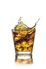 Whiskey Splash in a Glass