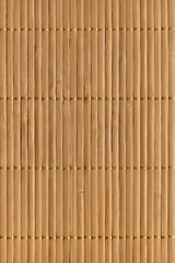 Rustic Natural Brown Slatted Bamboo Place Mat Interlaced Coarse Grain Grunge Texture