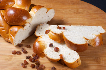 Delicious sweet raisin bread