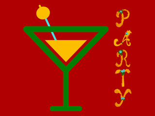 Summer Party. vector illustration. poster, banner, greeting template