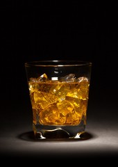 Glass of Whiskey and Ice