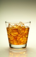Glass of Whiskey and Ice