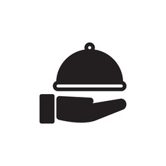 hotel food service filled vector icon. Modern simple isolated sign. Pixel perfect vector  illustration for logo, website, mobile app and other designs