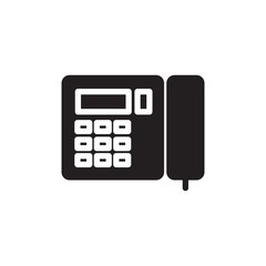 stationery phone, hotel phone filled vector icon. Modern simple isolated sign. Pixel perfect vector  illustration for logo, website, mobile app and other designs