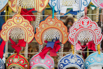 National Russian women's headdress kokoshnik