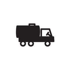 fuel truck, fuel transport filled vector icon. Modern simple isolated sign. Pixel perfect vector  illustration for logo, website, mobile app and other designs