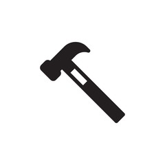 hammer, building tool filled vector icon. Modern simple isolated sign. Pixel perfect vector  illustration for logo, website, mobile app and other designs