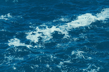 blue water of ocean