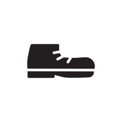 shoe, boot filled vector icon. Modern simple isolated sign. Pixel perfect vector  illustration for logo, website, mobile app and other designs