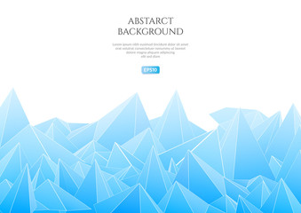 Abstract background with large shapes. The texture of the triangles.