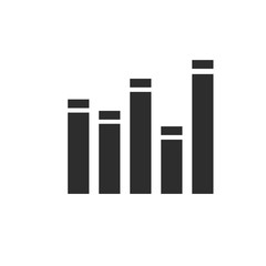 abstract financial chart. Graph chart vector icon. presentation and chart. Business concept