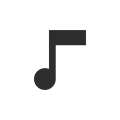 Music notes, song, melody or tune flat vector icon for musical apps and websites