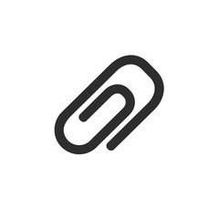 paper clip icon. vector illustration