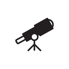 telescope filled vector icon. Modern simple isolated sign. Pixel perfect vector  illustration for logo, website, mobile app and other designs