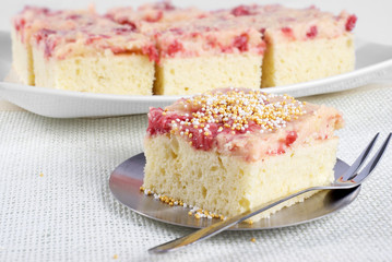 Sweet strawberry cake