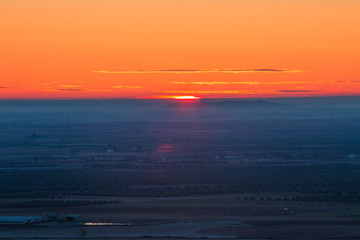 La luz del amanecer