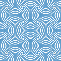 Ornate geometry seamless pattern with petals