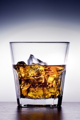 Glass of Whiskey and Ice