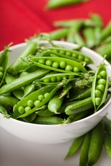 Green Peas in a Bowl