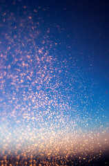 Glitter lights abstract background. Golden Sparkle stardust