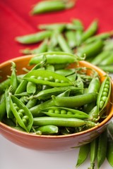 Green Peas in a Bowl