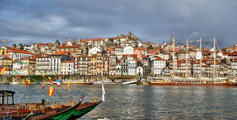 Ribeira view in Oporto, Portugal