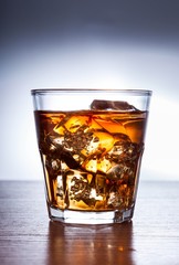 Glass of Whiskey and Ice