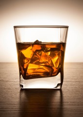 Glass of Whiskey and Ice